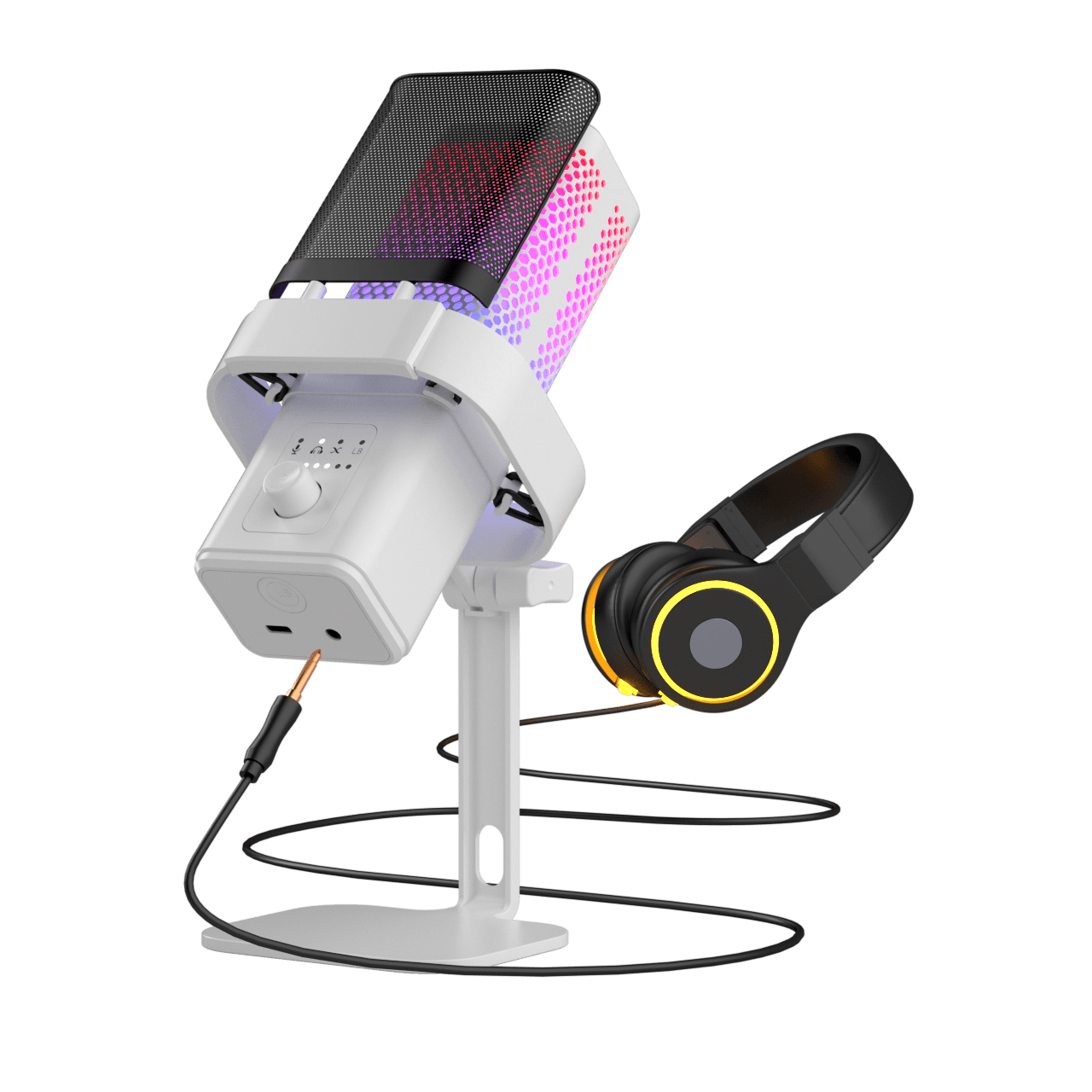 炫彩M6-白色 Microphone